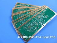 4 밀리리터 RO4350B와 0.3 밀리미터 FR-4 위의 로저스 RO4350B + 높은 Tg FR-4 하이브리드이 PCB 4-레이어 1.0 밀리미터 혼합된 PCB